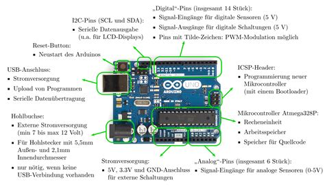 aufbau eines arduino uno grundwissen elektronik