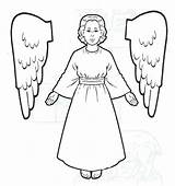 Archangel Verse sketch template