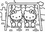 Coloring Kitty Hello Pages Color Printable Print Friends Kids Sheet Girls Cute Colouring Mewarnai Activity Plates Book sketch template