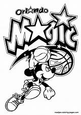 Coloring Pages Magic Orlando Mickey Nba Mouse Basketball Browser Window Print sketch template