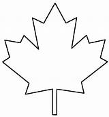 Leaf Printable Maple Coloring Pages Template Leaves Stencil Kids Cliparts Use Outline Canada Pattern Cut Tree Computer Designs sketch template