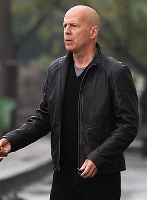 Bruce Willis Red 2 Leather Jacket Leathercult