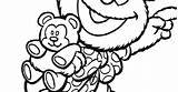 Fozzie Coloring Bear Muppet Babies Pages sketch template