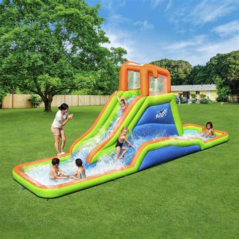 hogo aquaventure kids inflatable outdoor mega water  park bounce house  ebay
