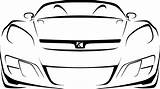 Outline Cars Clipart Car Front Cliparts sketch template