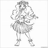 Princess Disney Moana Line Coloring Pages Coloringpagesonly Color Online Colouring sketch template