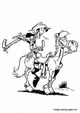 Lucky Luke Coloring Pages Coloriage Cartoon Choose Board sketch template