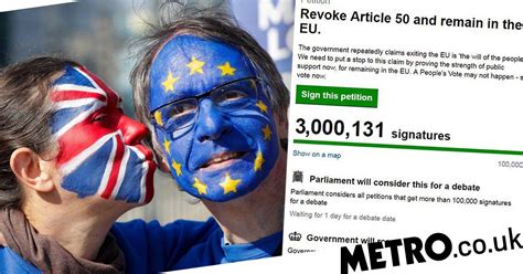 brexit petition  uk voted  leave     forgotten metro news