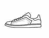 Shoes Coloring Athletic Sneakers Coloringcrew Dibujo Colorear sketch template