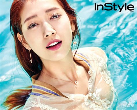 Park Shin Hye Takes A Sexy Poolside Dive In Latest