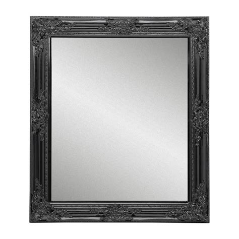 spiegel glossy barok zwart  cm xenos