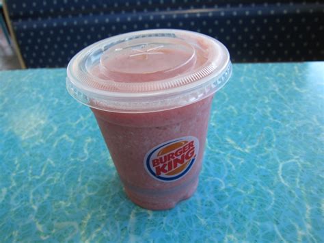 review burger king bk strawberry banana smoothie brand eating