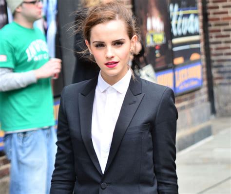 Emma Watson Suits Up With A Little Help From Ysl Look