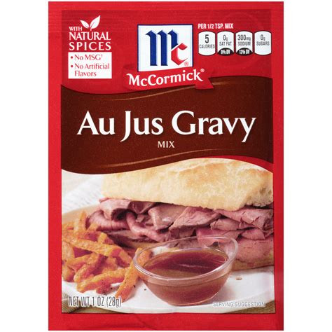 mccormick au jus gravy mix  oz packet food grocery general
