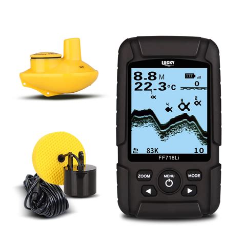 lucky fflid waterproof fish finder khzkhz dual sonar frequency wireless sonar wired