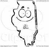 Illinois State Clipart Happy Cartoon Coloring Outlined Character Vector Thoman Cory Clipground Getcolorings Royalty Collc0121 Clipartof sketch template