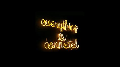 connected  wallpaper neon sign black