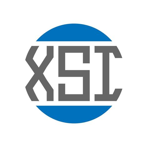xsi letter logo design  white background xsi creative initials