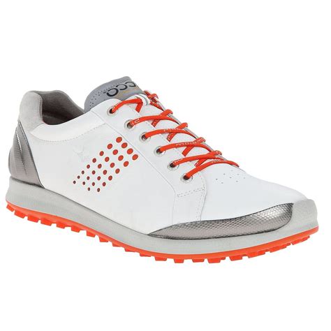 ecco biom hybrid  spikeless waterproof yak leather mens golf shoes