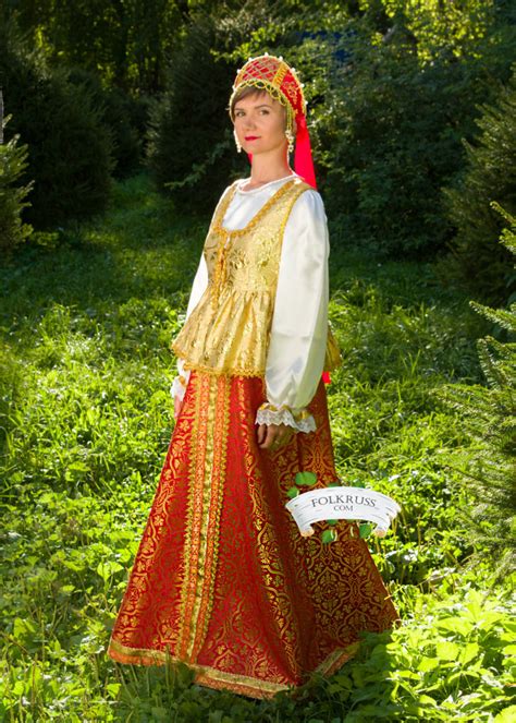 Russian Traditional Slavic Dress Sudarinya For Woman Folk Russian