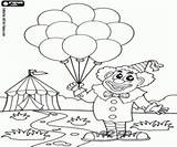 Coloring Clown Pages Balloons Choose Board Printable Circus sketch template
