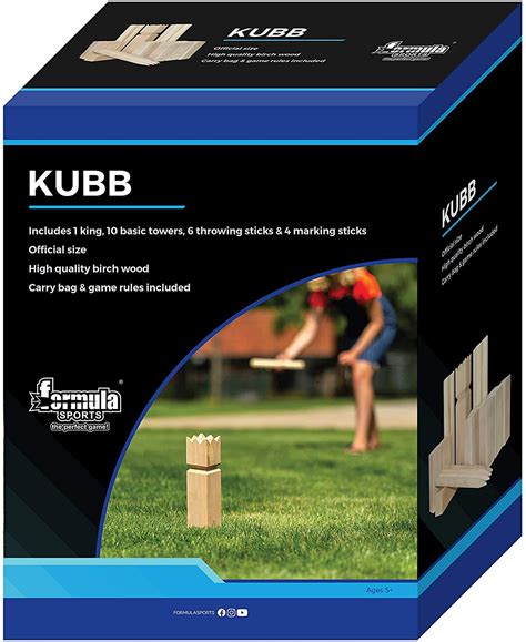 Kubb Xl Classic Outdoor Throwing Game Asformulaspor Tates Toys
