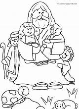 Coloring Bible Pages Kids Printable Story Christian Children Religious Preschoolers Stories Color Jesus Sheets Book Print Sheet Lessons Drawing Class sketch template