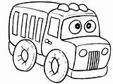 Coloring Truck Pages Toy Printable sketch template