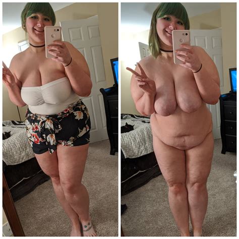 Clothed Vs Naked Selfies Booberry69