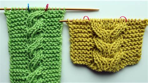 knit  sided cables knitting tutorial youtube