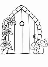 Fairy Door Digi sketch template