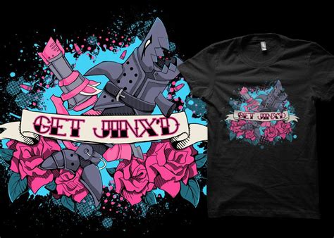 League Of Legends Get Jinx D Tattoo Style Tshirt By