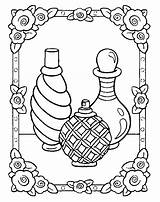 Bottle Perfume Coloring Pages Drawing Chanel Template Perfumes Sheets Sunscreen Getdrawings Rosas sketch template
