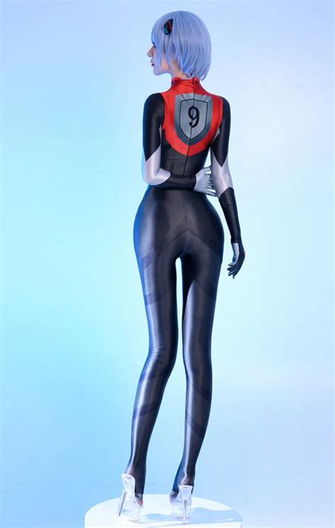 eva ayanami rei cosplay bodysuit sexy plug suit costume zentai tight