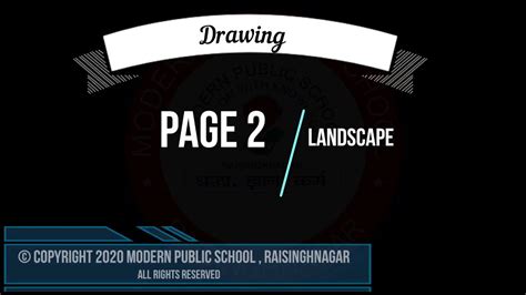 class  drawing page  landscape youtube
