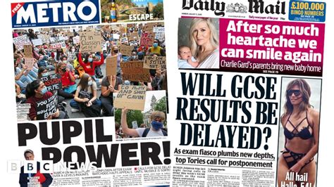 Newspaper Headlines Pupil Power And Pm Told To End Exams Shambles