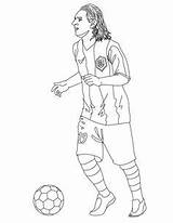 Coloring Soccer Neymar Pages sketch template