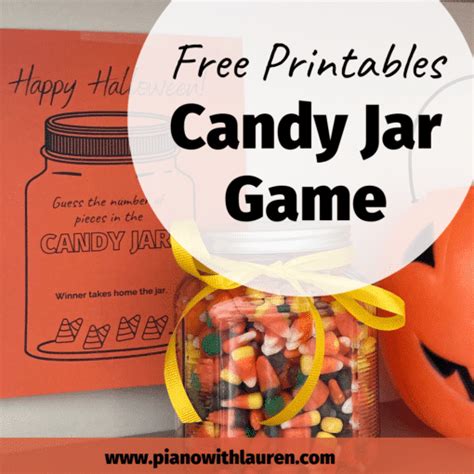 candy jar game  printables piano  lauren