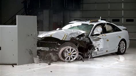 audi  driver side small overlap iihs crash test youtube