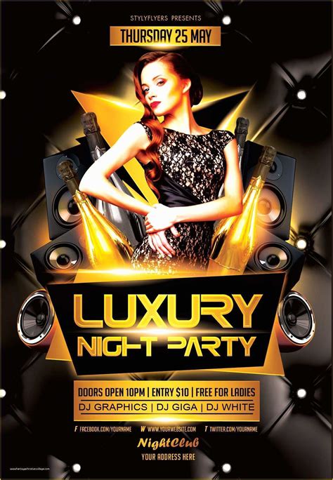 auto show party flyer psd template party flyer psd templates flyer