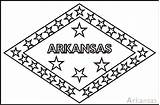 Arkansas Flag Flags Outline Clipart States Book Colouring America United Coloring Pages Ar State Medium Clipground Fotw Crwflags sketch template