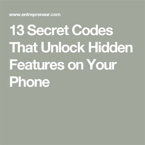 13 secret codes that unlock hidden features on your phone secret code