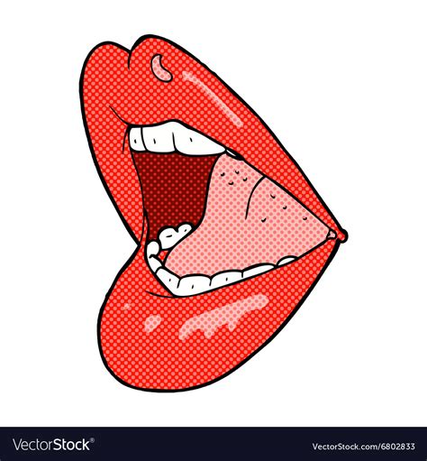 comic cartoon open mouth royalty free vector image