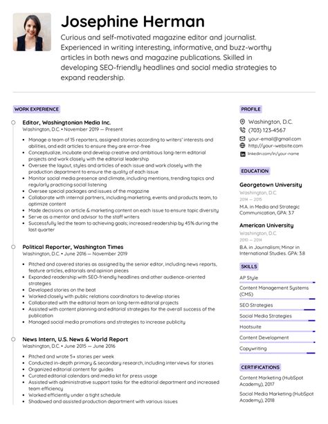 basic resume template examples