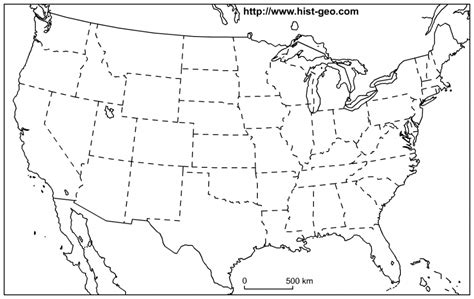 printable outline map  eastern united states printable  maps