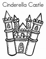 Coloring Cinderella Castle Pages Kids Printable Castles sketch template