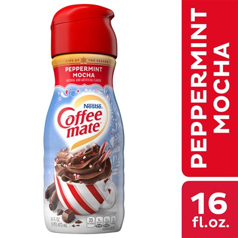 nestle coffee mate peppermint mocha liquid coffee creamer  fl oz