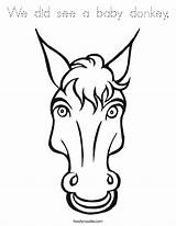 Donkey Paardenhoofd Paardenkop Getdrawings Twistynoodle sketch template