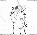 Jackalope Coloring Idea Pages Clipart Cartoon Outlined Vector Thoman Cory Template sketch template