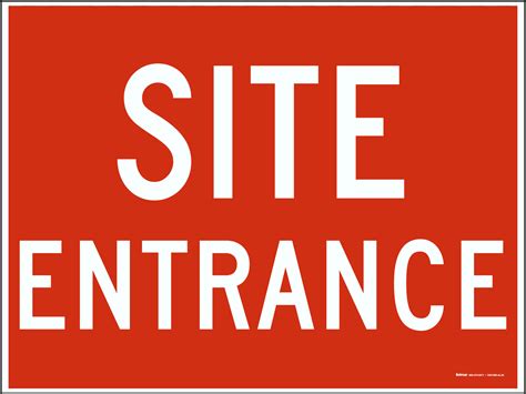 construction site entrance sign claim   discount